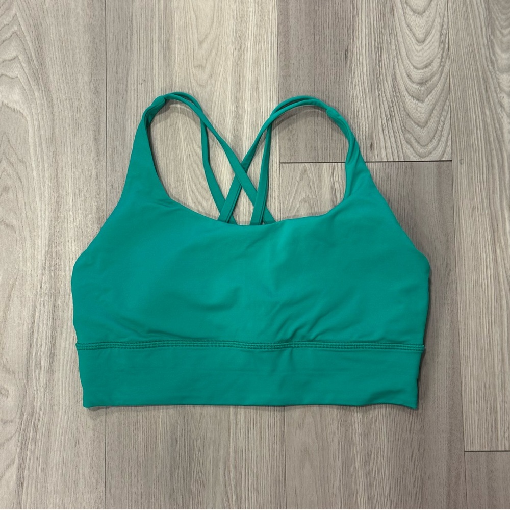 lululemon energy longline bra Kelly green